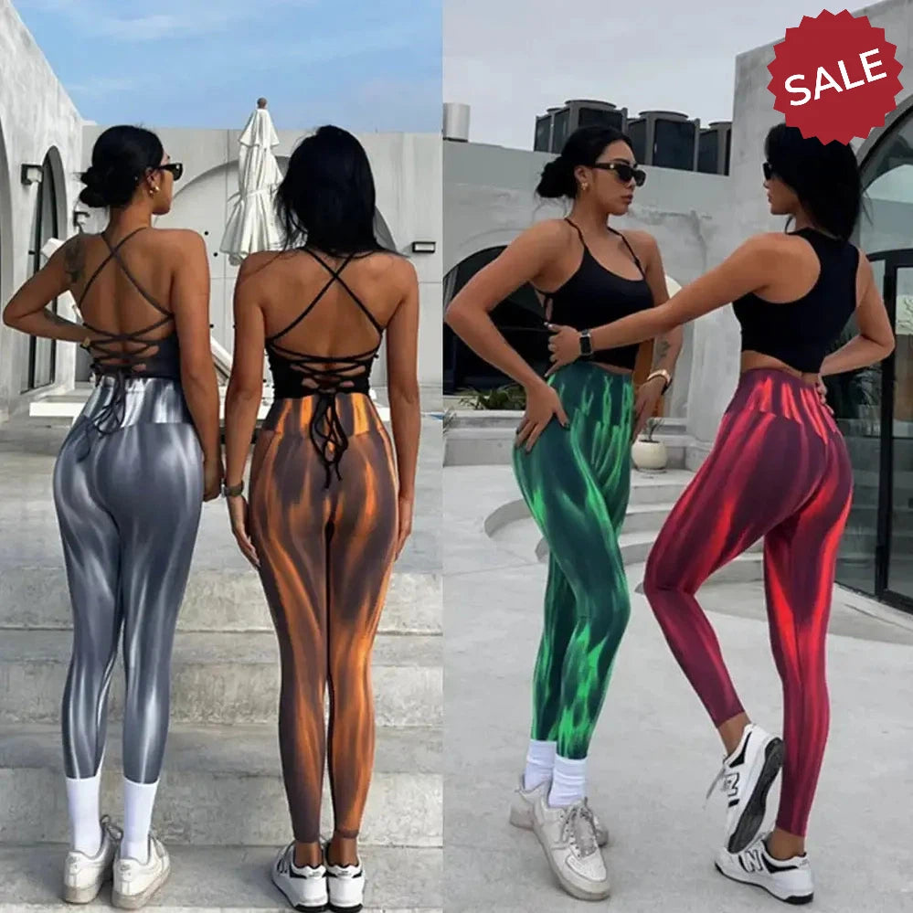 Seamless Push Up Scrunch Sport Leggings – Women’s Tummy Control Butt Lift Yoga Pants