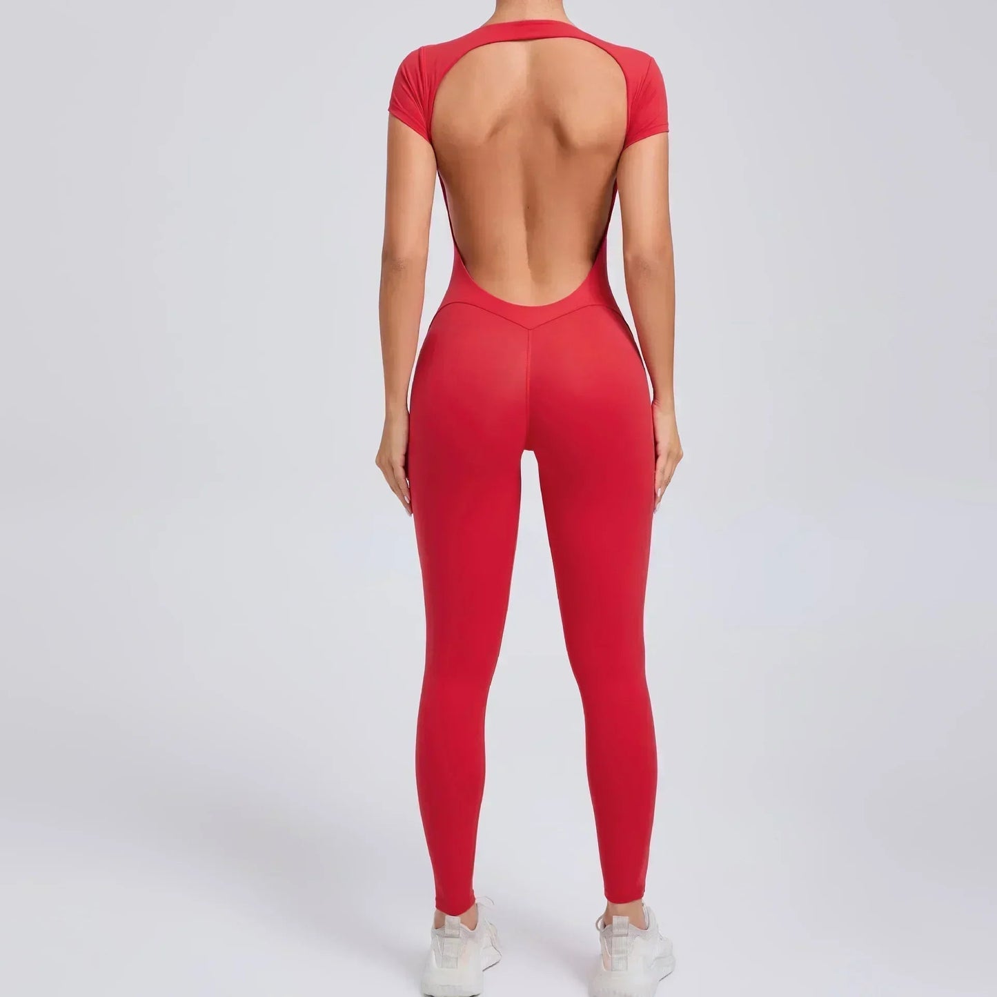 Seamless Yoga Jumpsuit - Backless One-Piece for Women