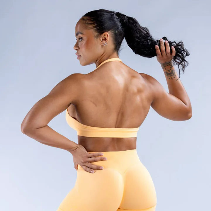 Seamless Yoga Set - Cropped Top & High-Waist Leggings
