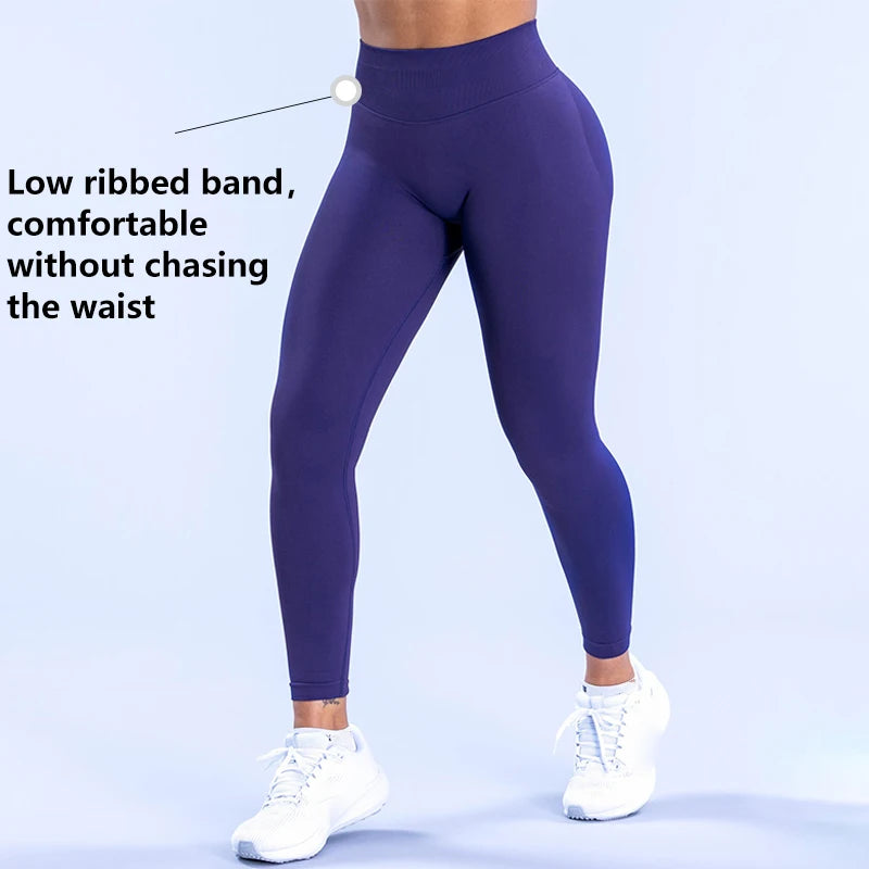 Seamless Yoga Set - Cropped Top & High-Waist Leggings