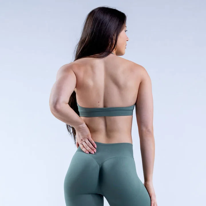 Seamless Yoga Set - Cropped Top & High-Waist Leggings