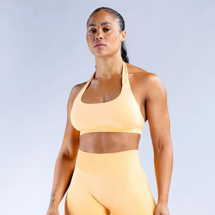 Seamless Yoga Set - Cropped Top & High-Waist Leggings