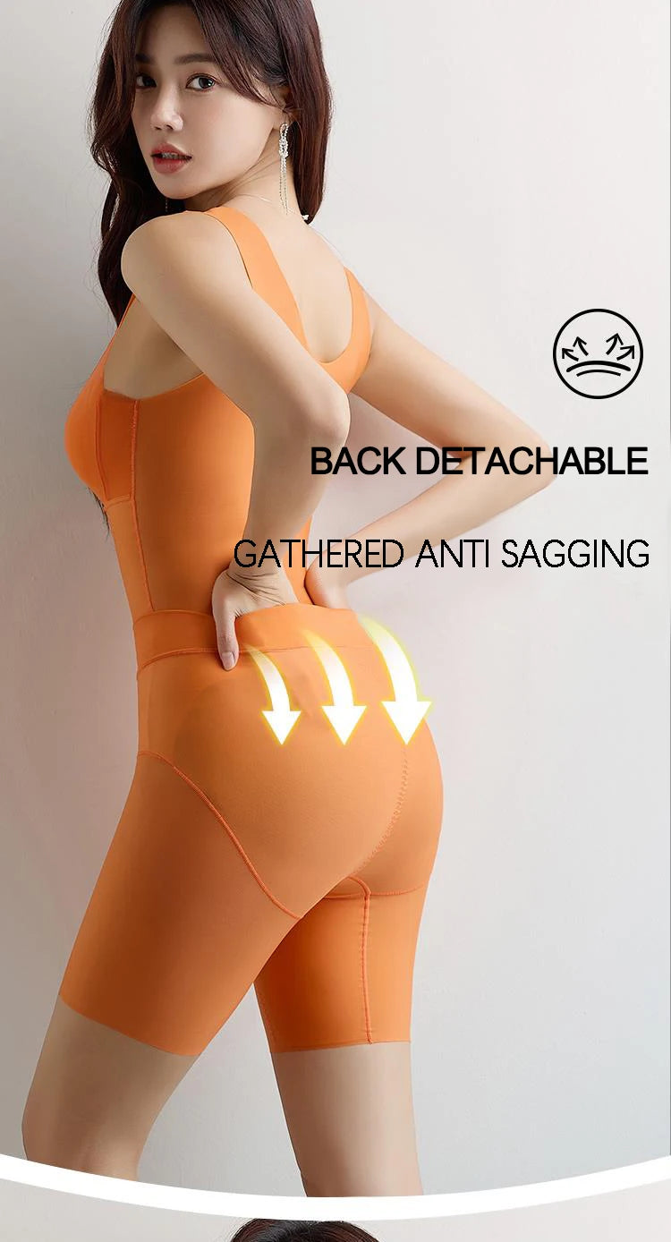Sexy Deep V-Neck One-Piece Bodysuit – Padded Push-Up Lingerie
