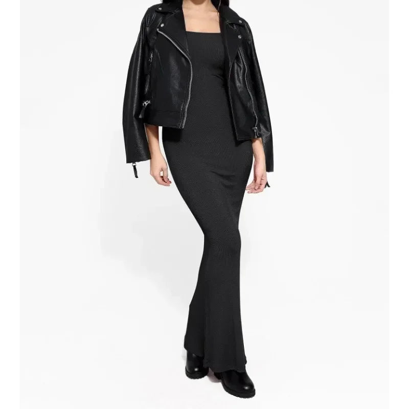 Shapewear Bodycon Maxi Dress with Built-In 8-in-1 Shaper