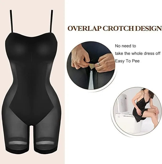 Shapewear Bodycon Maxi Dress with Built-In 8-in-1 Shaper