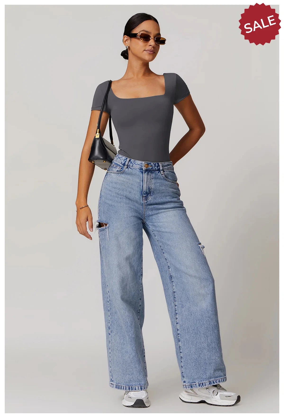 Short Sleeve Triangle Jumpsuit - Women’s Fitness Activewear