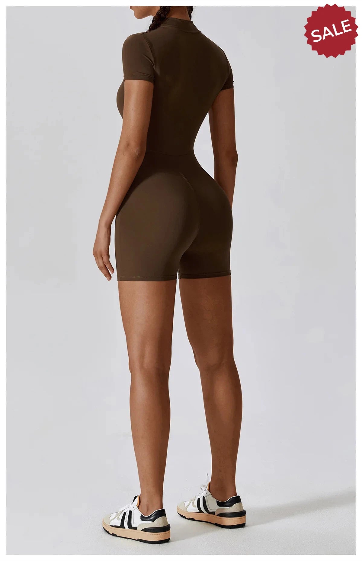 Short Sleeve Yoga Jumpsuit - Summer Sports Bodysuit for Women