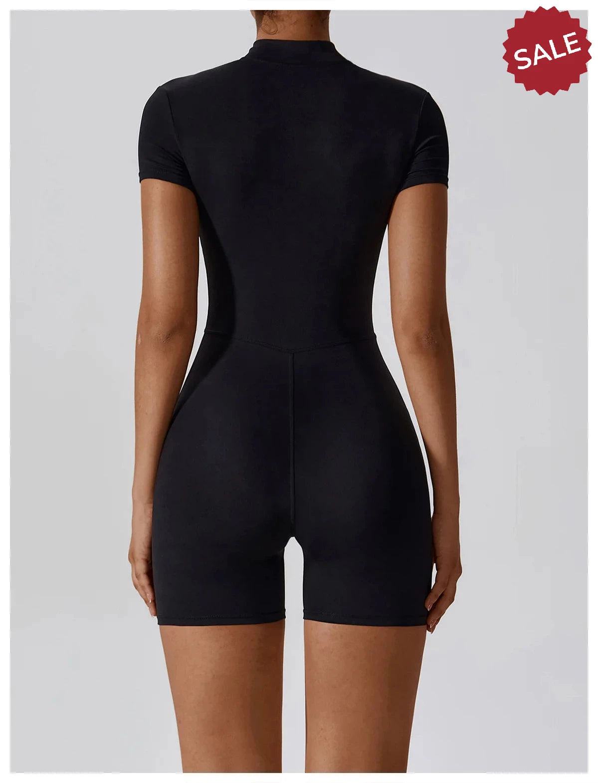 Short Sleeve Yoga Jumpsuit - Summer Sports Bodysuit for Women