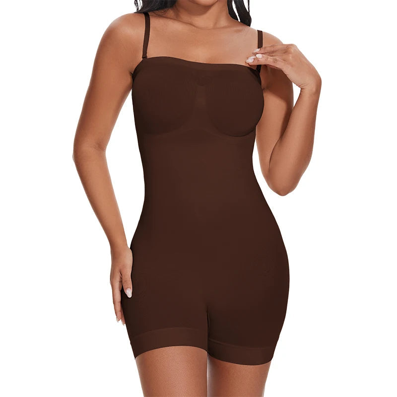 Strapless Off-Shoulder Bustier Bodysuit – Tummy Control Shapewear