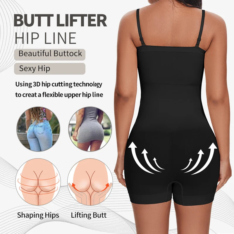 Strapless Off-Shoulder Bustier Bodysuit – Tummy Control Shapewear