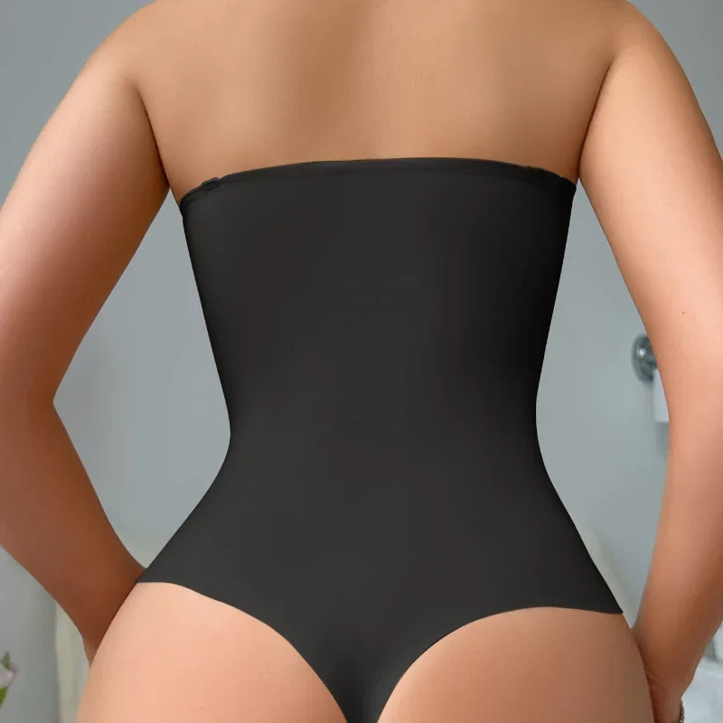 Tummy Control Seamless Strapless Shortie Bodysuit