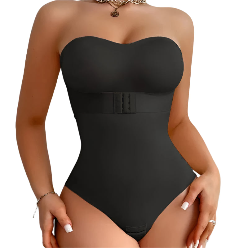 Tummy Control Seamless Strapless Shortie Bodysuit
