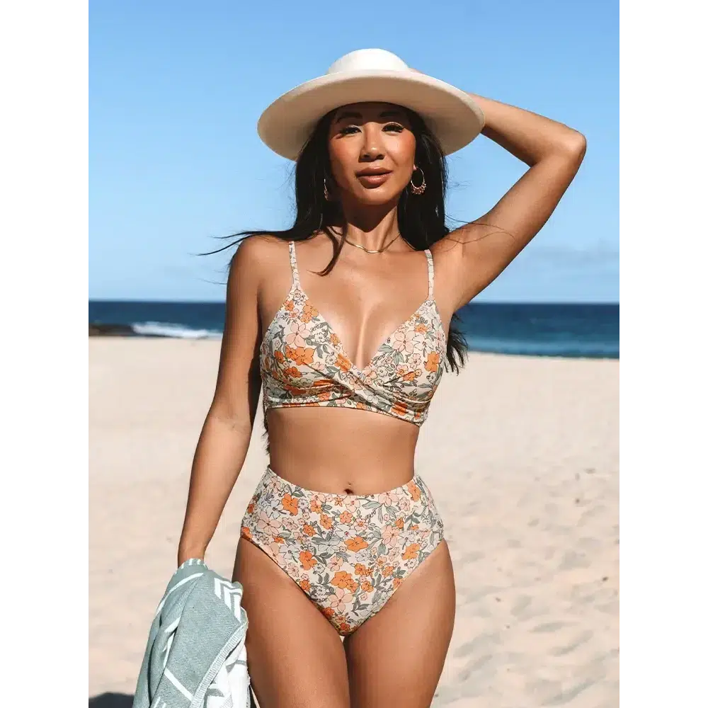 Twist Tank High-Waist Bikini Set