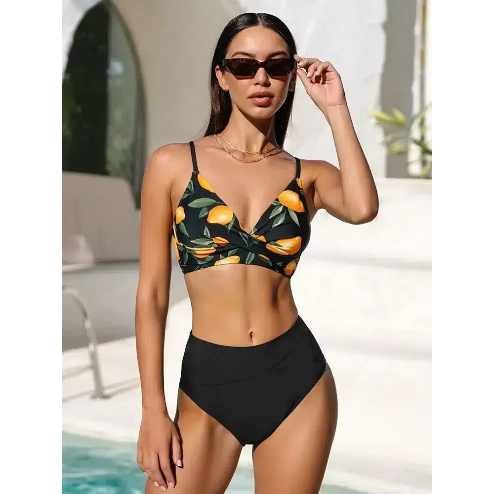 Twist Tank High-Waist Bikini Set