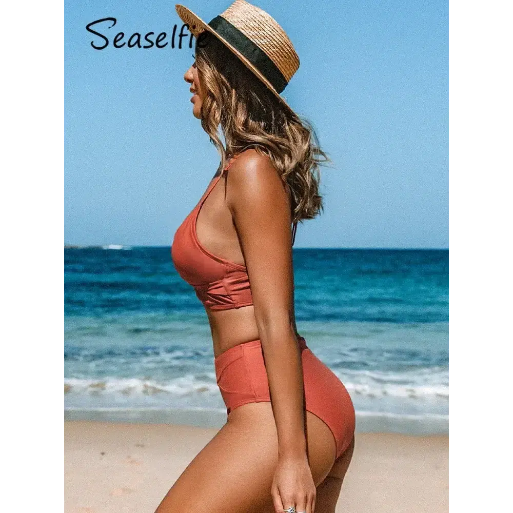Twist Tank High-Waist Bikini Set
