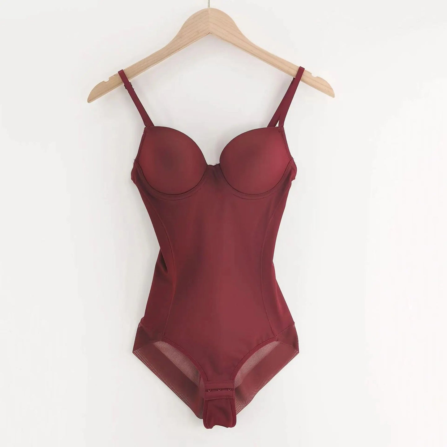 Underwire Wine Bodysuit – Silky Stretch Shapewear