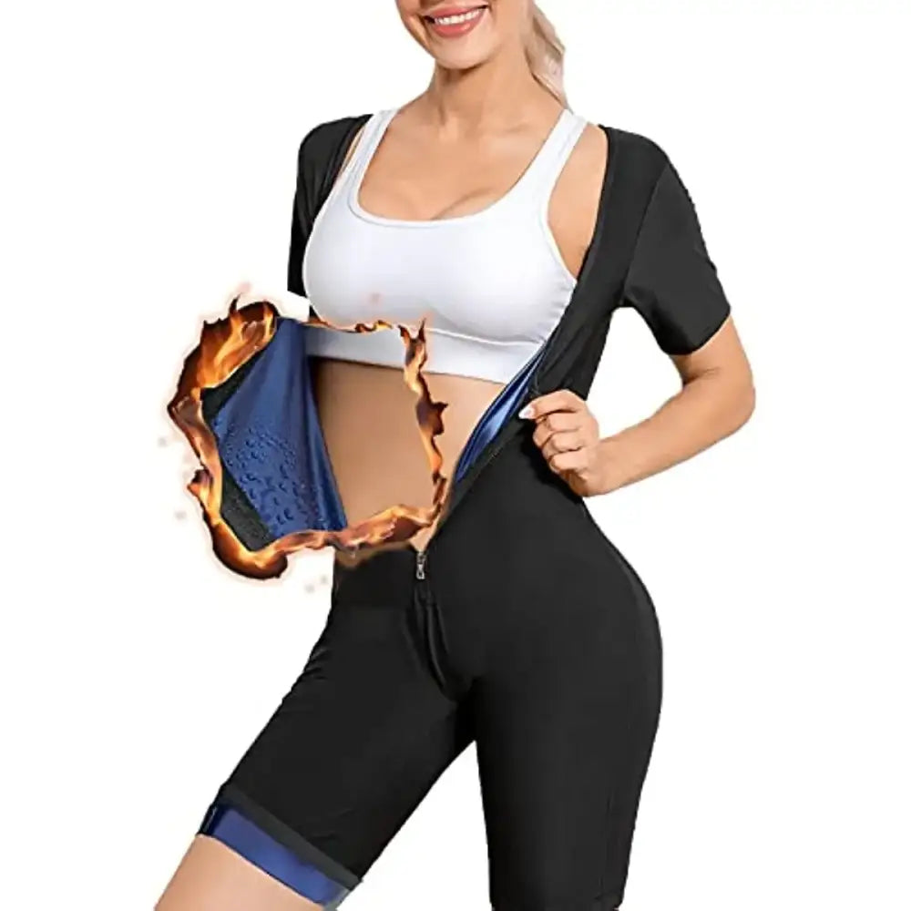 Vensslim Women’s Sauna Suit Sweat Shirt – Full Body Shaper and Waist Trainer