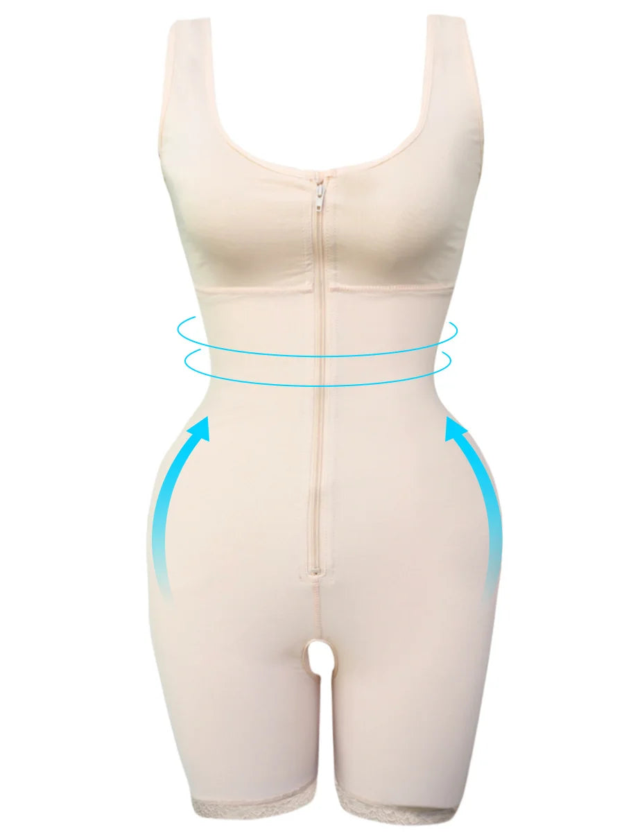 Women Full Body Shapewear Open-Bust Underwear Waist Trainer Corset Seamless Slimming Bodysuit Butt Lifter Plus Size 6XL