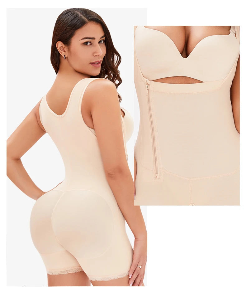 Women Full Body Shapewear Open-Bust Underwear Waist Trainer Corset Seamless Slimming Bodysuit Butt Lifter Plus Size 6XL