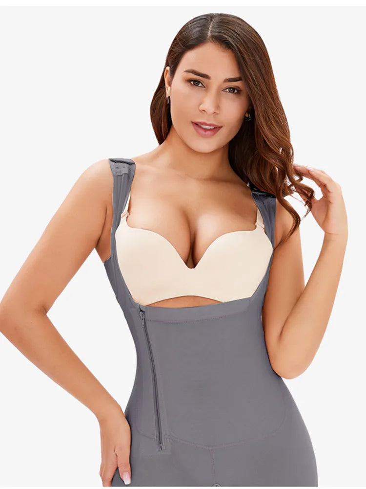 Women Full Body Shapewear Open-Bust Underwear Waist Trainer Corset Seamless Slimming Bodysuit Butt Lifter Plus Size 6XL