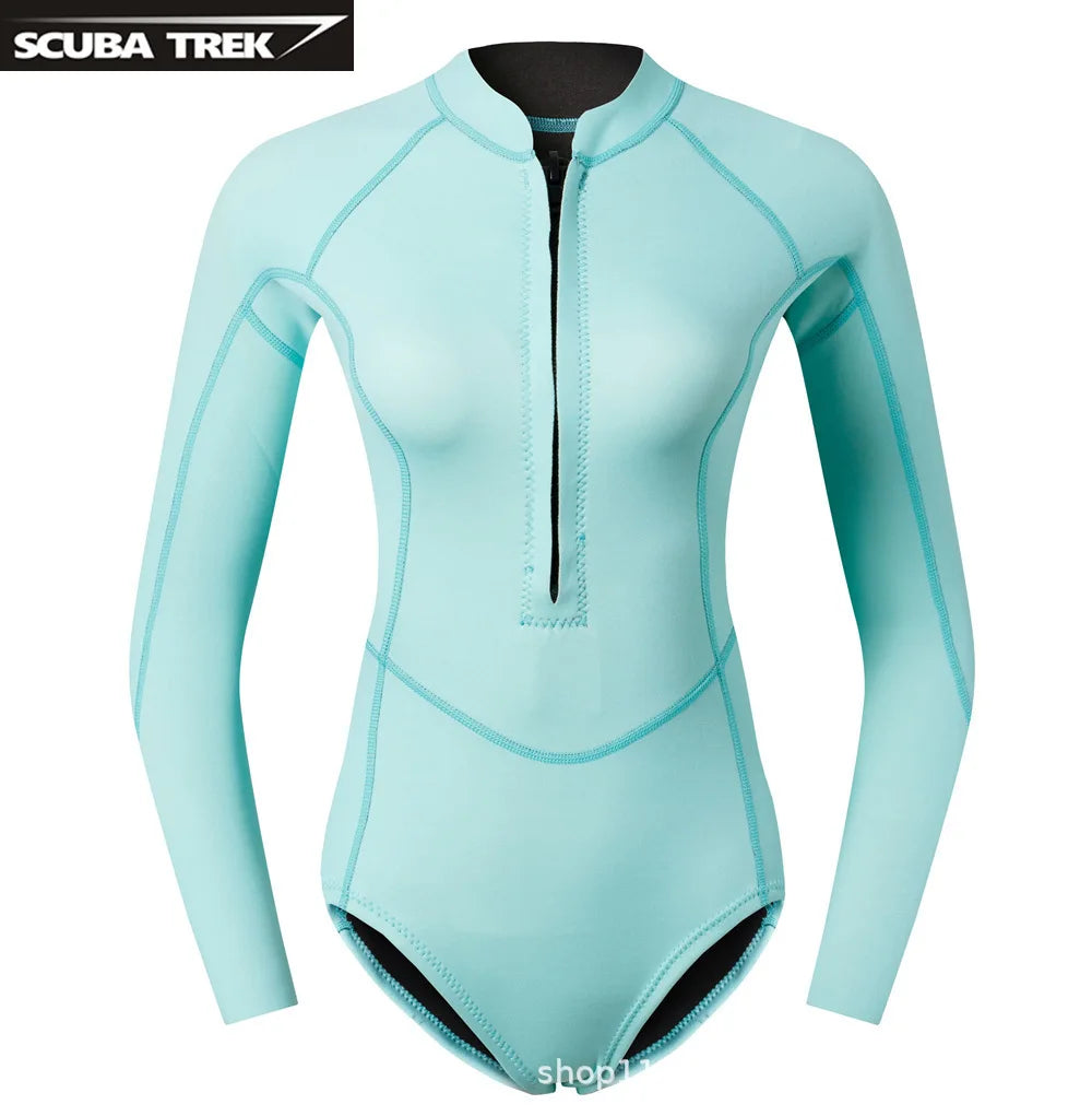 Women’s 2mm Neoprene Long Sleeve Diving Wetsuit