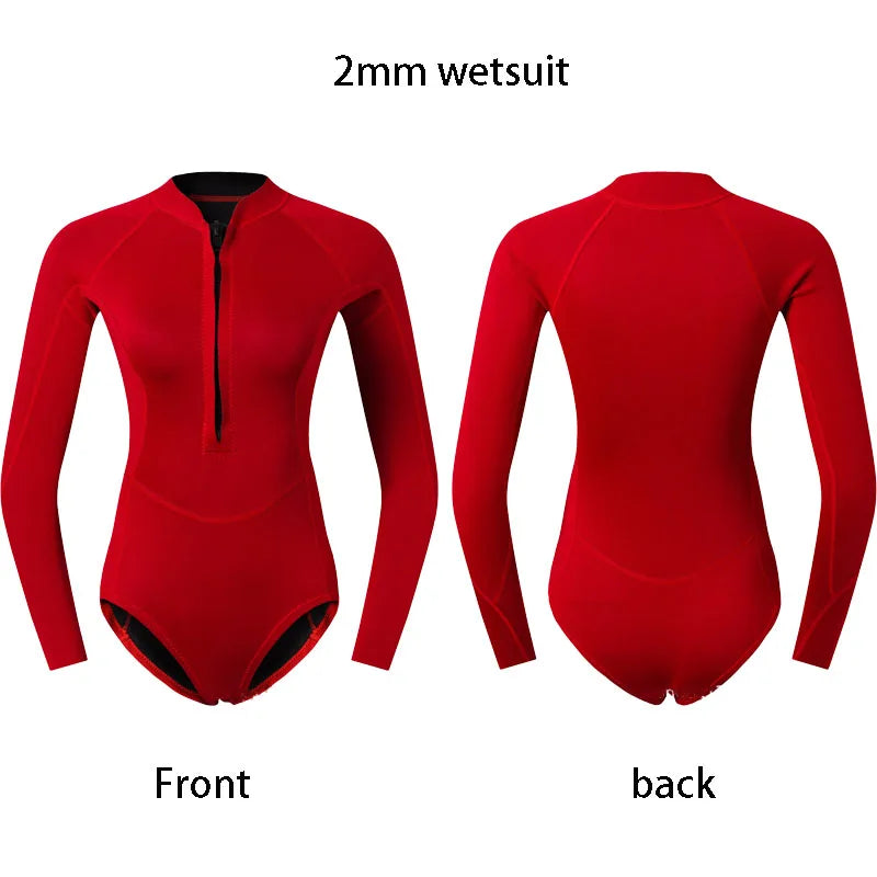 Women’s 2mm Neoprene Long Sleeve Diving Wetsuit