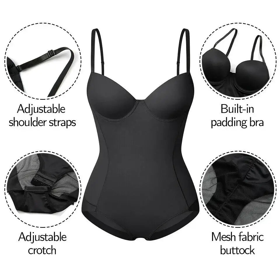 Women’s Bra Shapewear Bodysuit – Butt Lifter Waist Trainer Corset