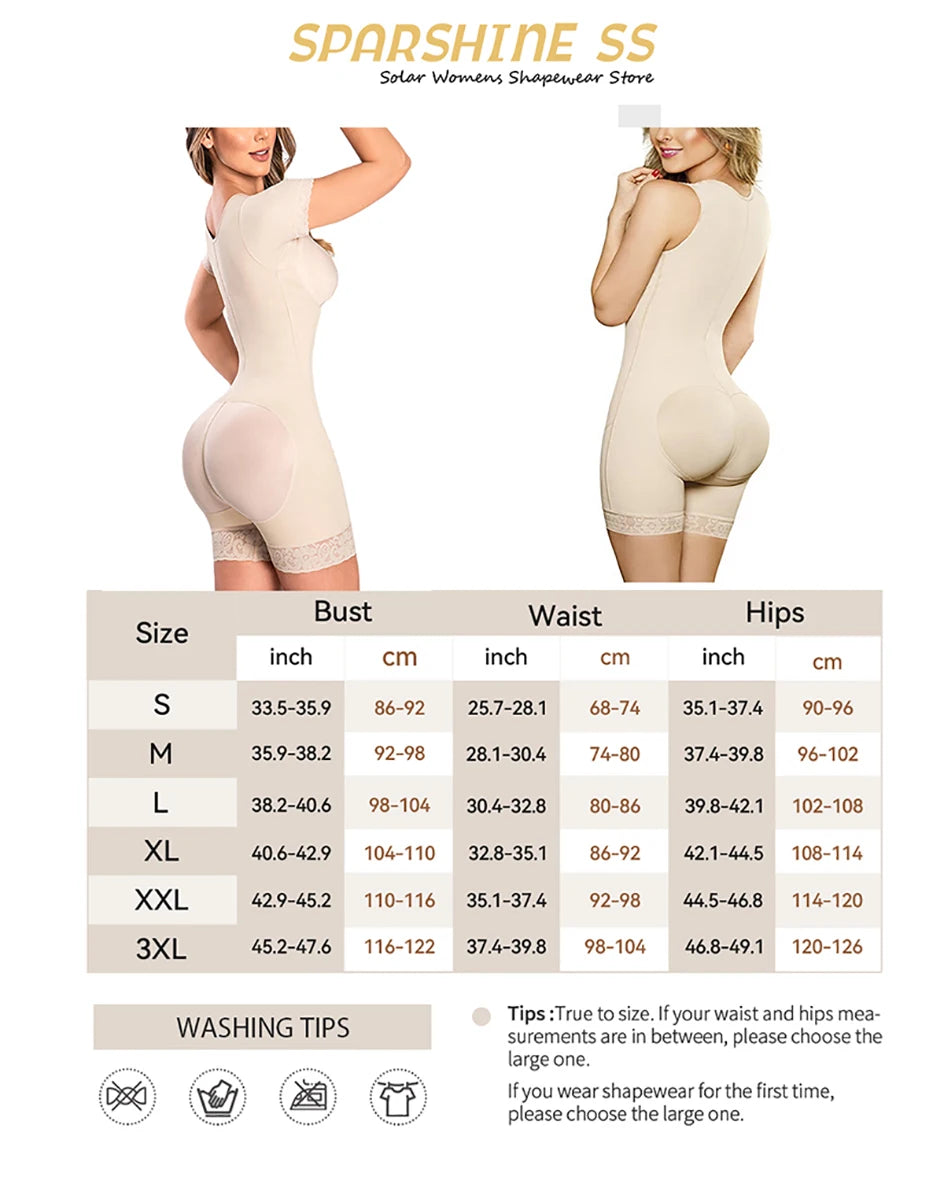 Women’s Full Body Shaper – Colombian Postpartum Tummy Control Bodysuit