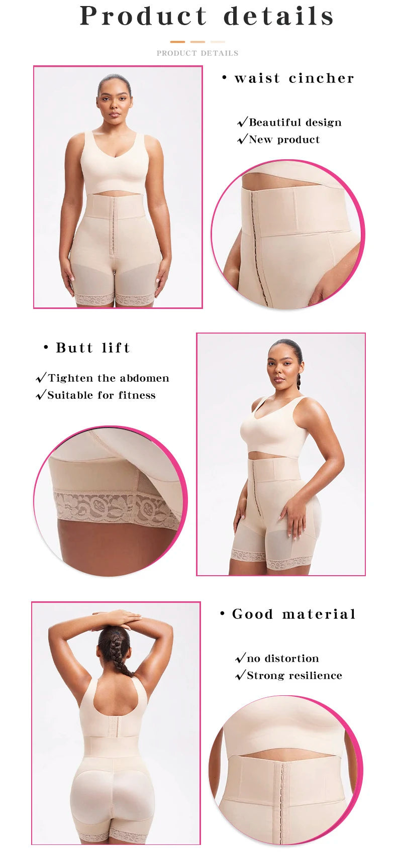 Women’s High-Waist Body Shaper Panties – Butt Lifter Slimming Shapewear