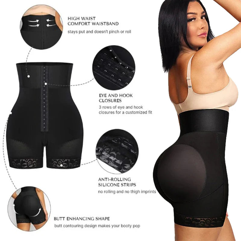 Women’s High-Waist Body Shaper Panties – Butt Lifter Slimming Shapewear