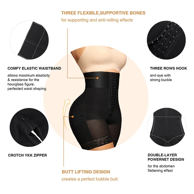 Women’s High-Waist Body Shaper Panties – Butt Lifter Slimming Shapewear