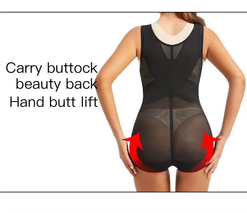 Women’s Seamless Full-Body Shaper Bodysuit – Tummy Control Underbust Corset