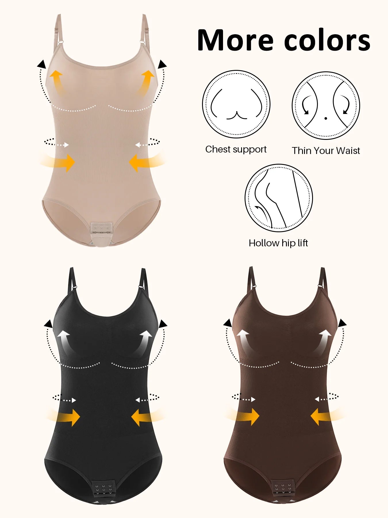 Women’s Seamless Slimming Butt Lifter Full Body Shaper Bodysuit