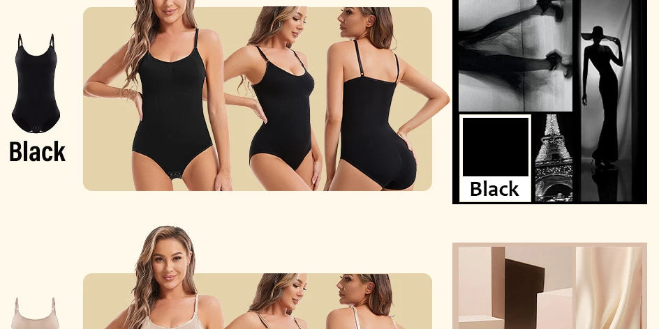 Women’s Seamless Slimming Butt Lifter Full Body Shaper Bodysuit