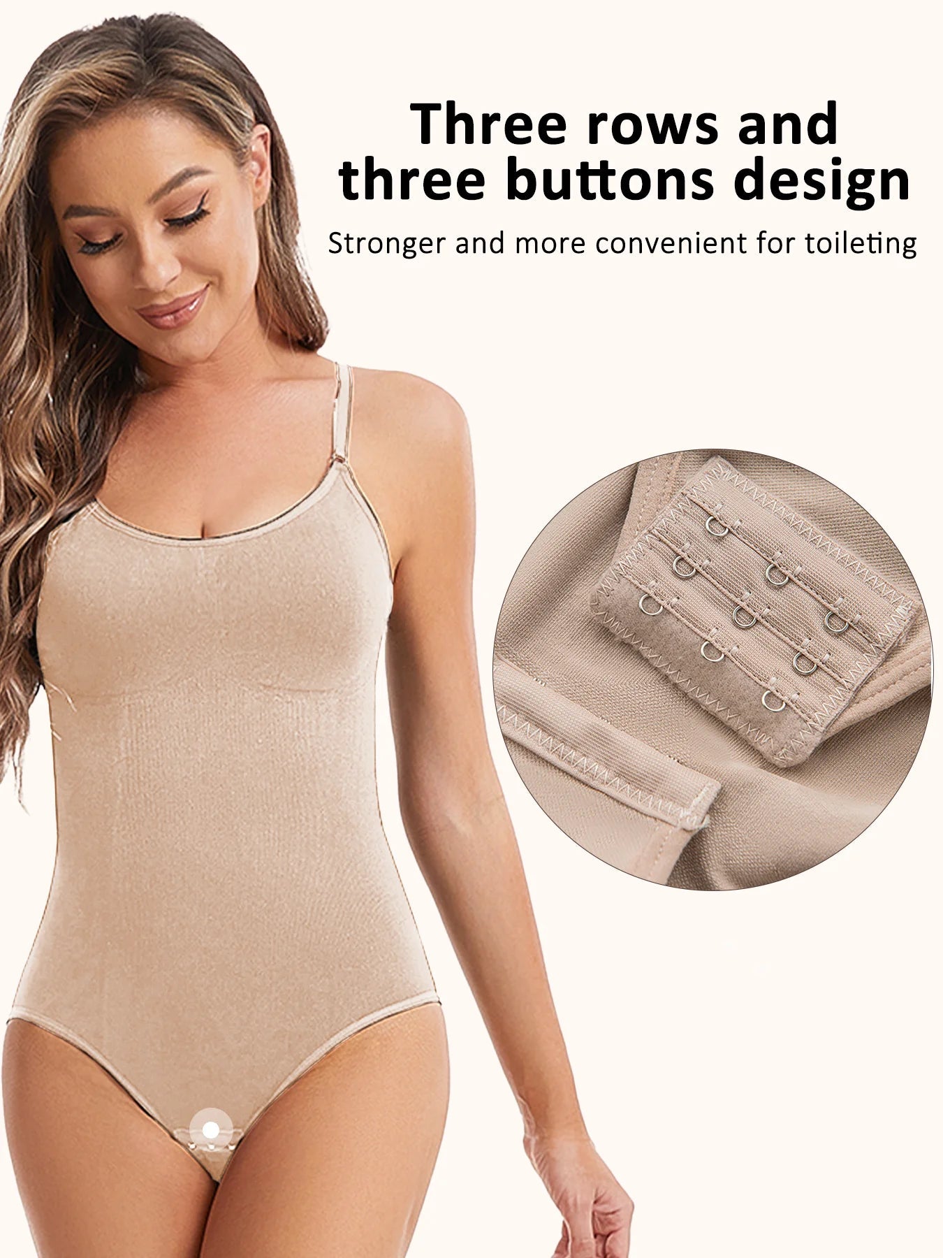 Women’s Seamless Slimming Butt Lifter Full Body Shaper Bodysuit