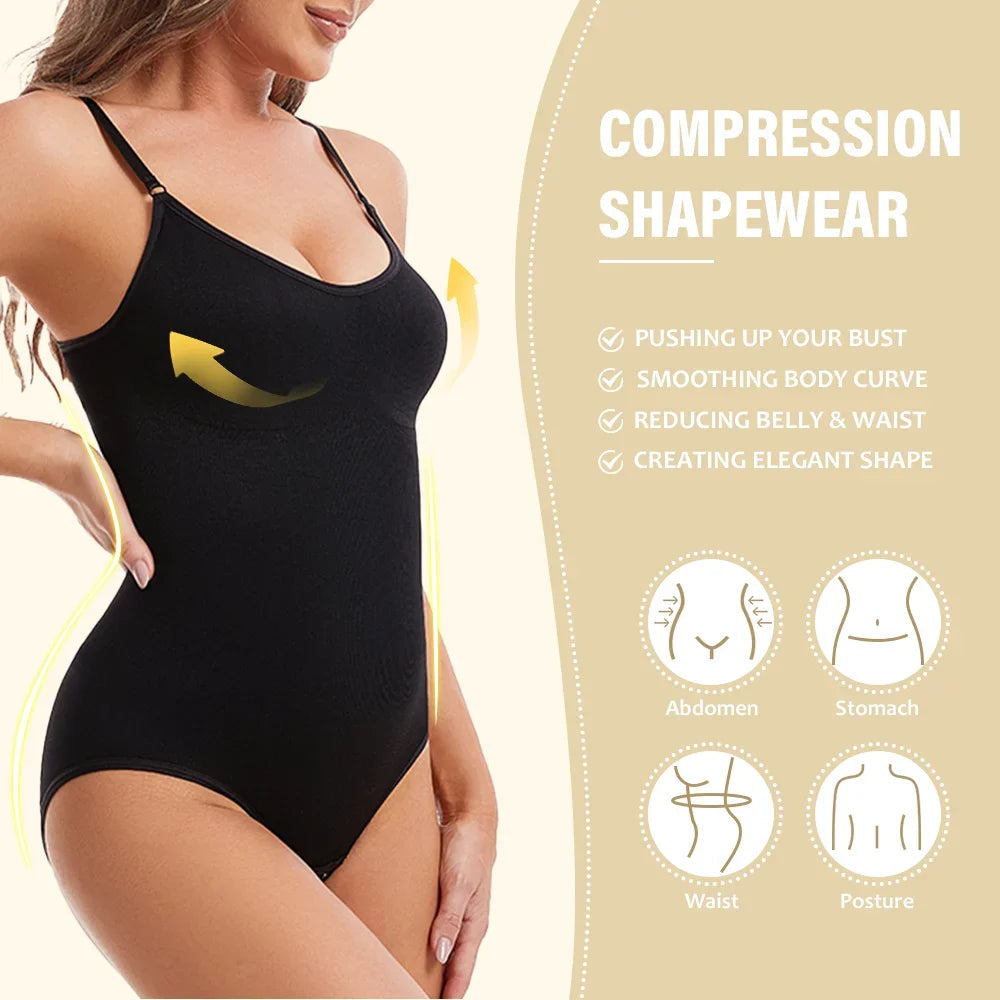 Women’s Seamless Slimming Butt Lifter Full Body Shaper Bodysuit
