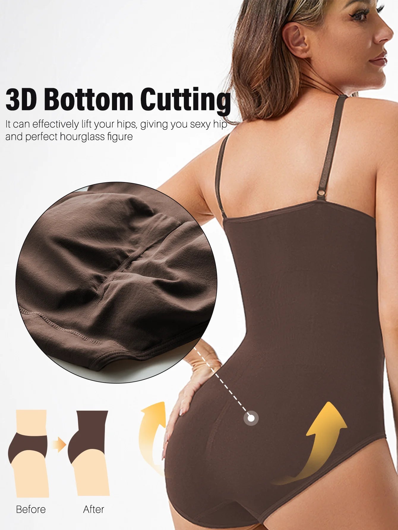 Women’s Seamless Slimming Butt Lifter Full Body Shaper Bodysuit