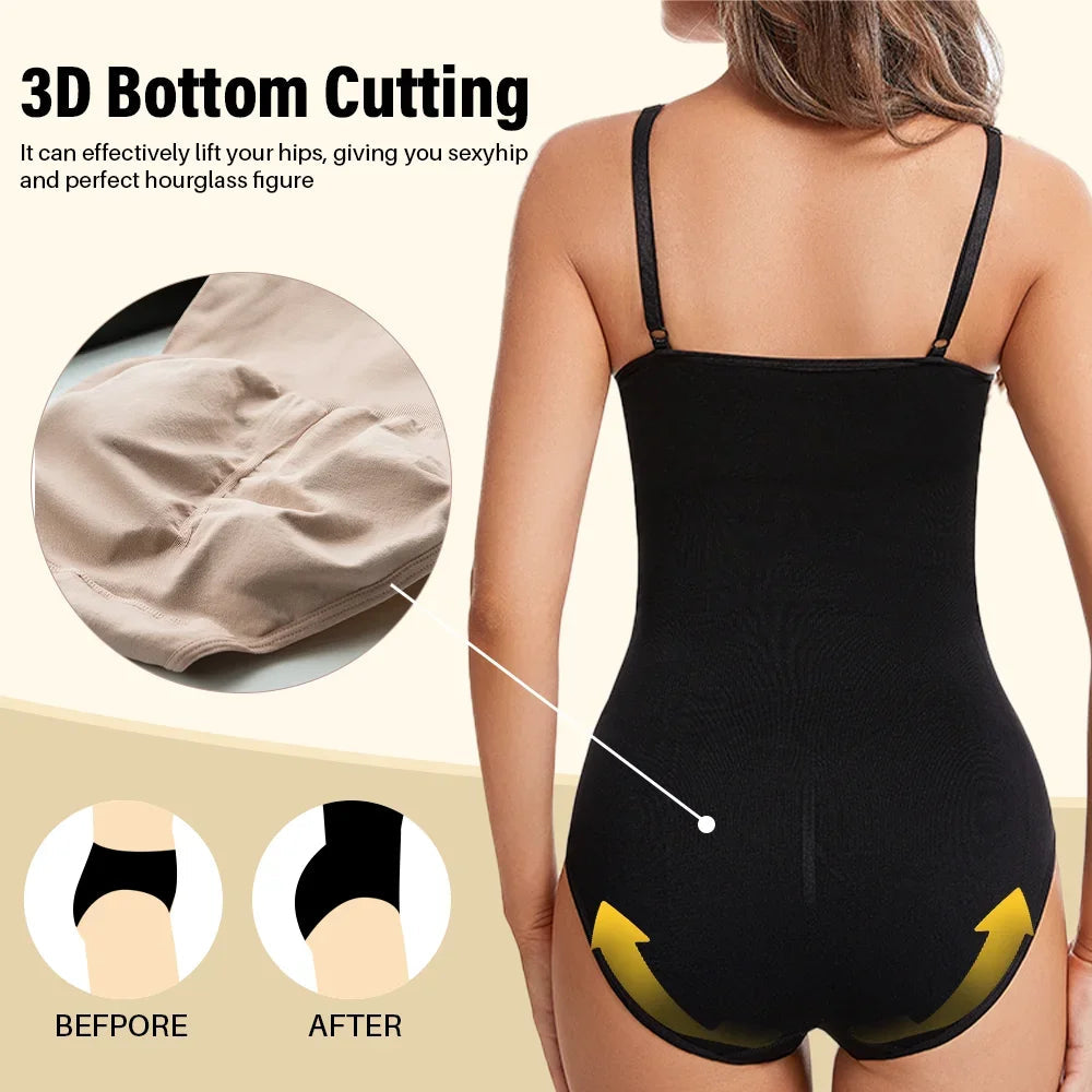 Women’s Seamless Slimming Butt Lifter Full Body Shaper Bodysuit