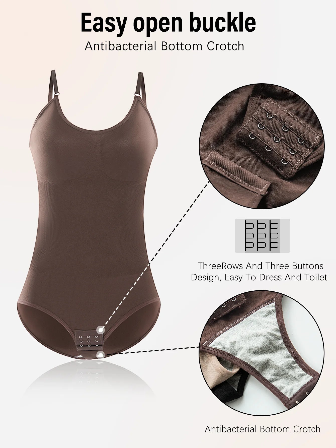 Women’s Seamless Slimming Butt Lifter Full Body Shaper Bodysuit