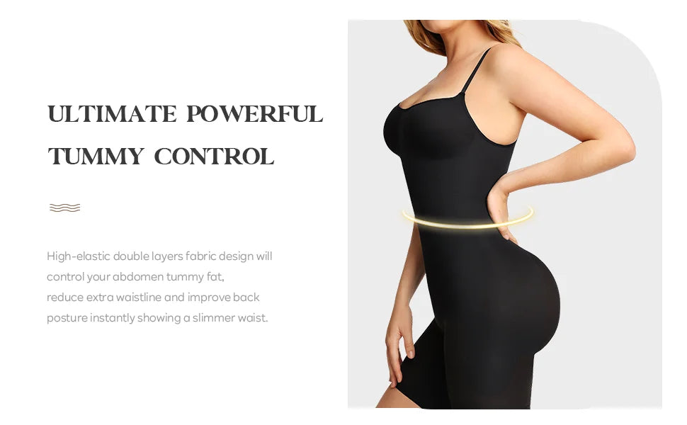 Women’s Seamless Waist Trainer Bodysuit – Butt Lifter Shapewear