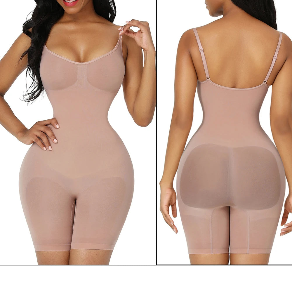Women’s Seamless Waist Trainer Bodysuit – Butt Lifter Shapewear