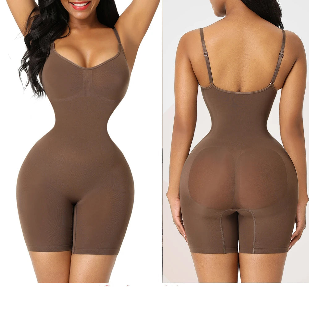 Women’s Seamless Waist Trainer Bodysuit – Butt Lifter Shapewear