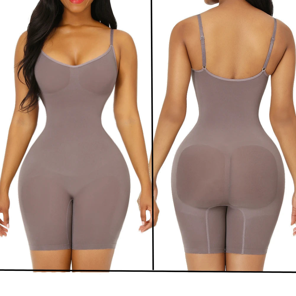 Women’s Seamless Waist Trainer Bodysuit – Butt Lifter Shapewear