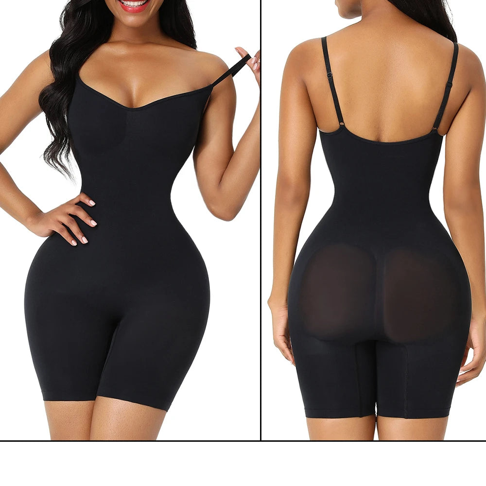 Women’s Seamless Waist Trainer Bodysuit – Butt Lifter Shapewear