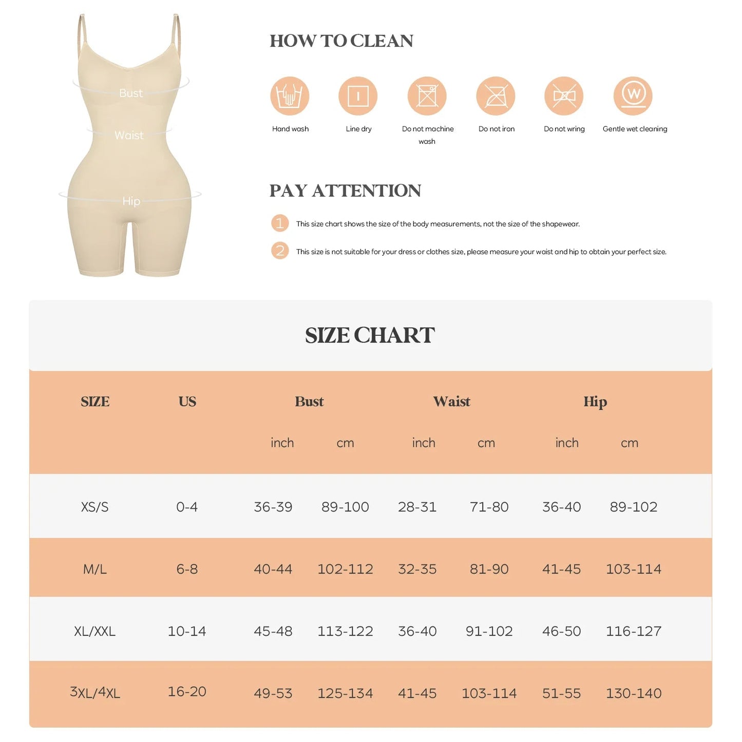 Women’s Seamless Waist Trainer Bodysuit – Butt Lifter Shapewear