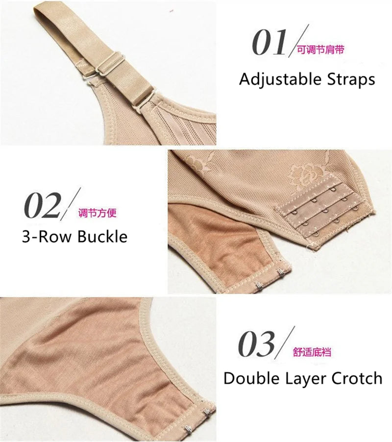 Women’s Sexy Slimming Shapewear – Plus Size Waist Trainer Bodysuit