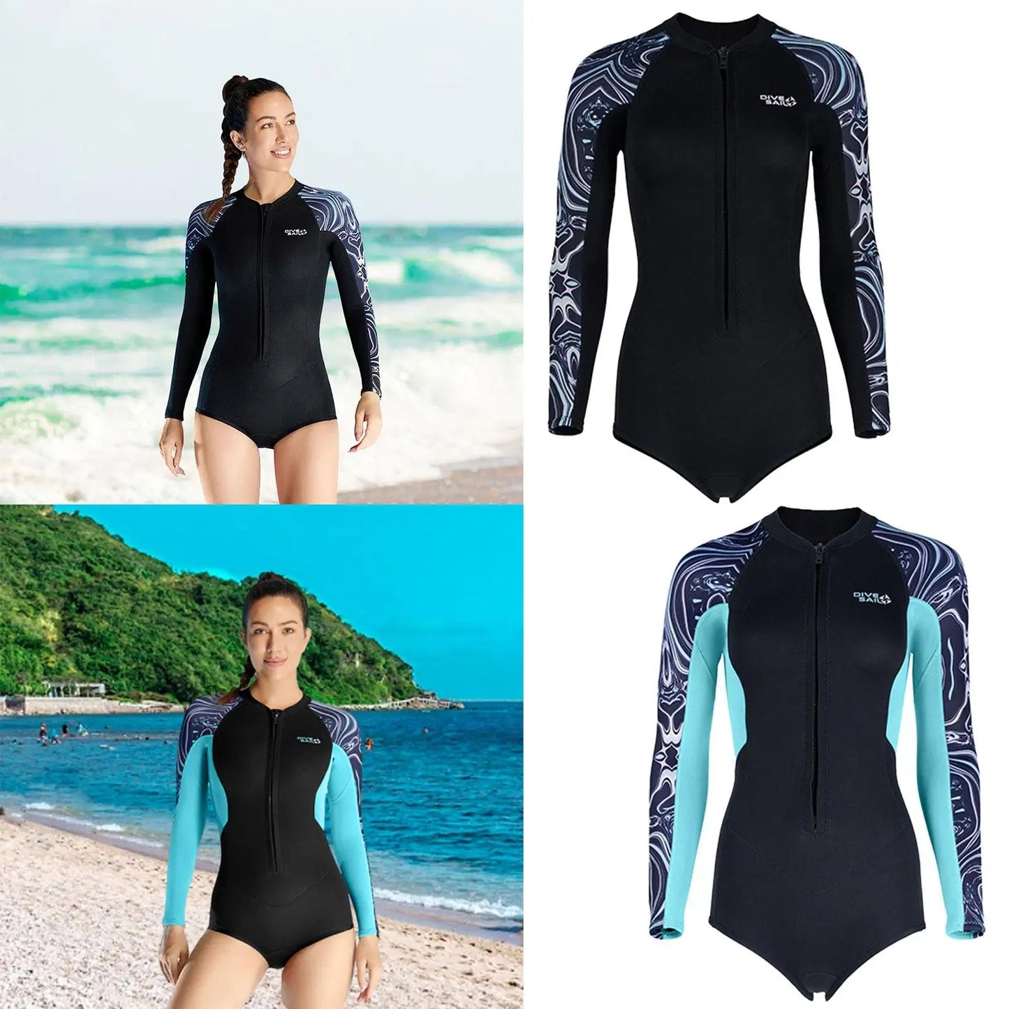Women’s Shorty Wetsuit – Thermal and Sun Protection Beachwear