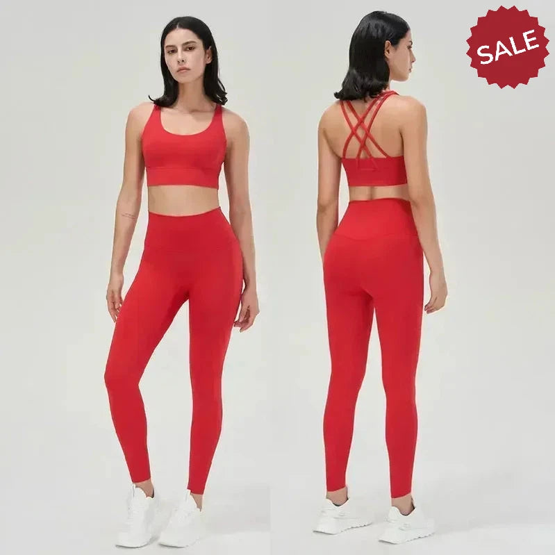 Women’s Sportswear Yoga Set - Leggings & Bra Fitness Outfit