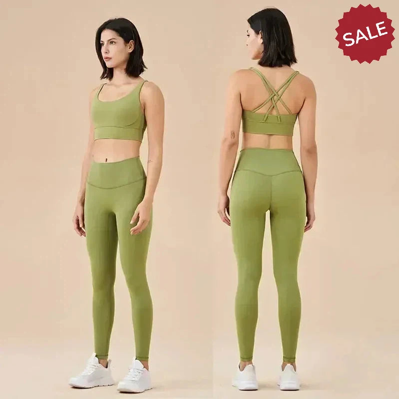 Women’s Sportswear Yoga Set - Leggings & Bra Fitness Outfit