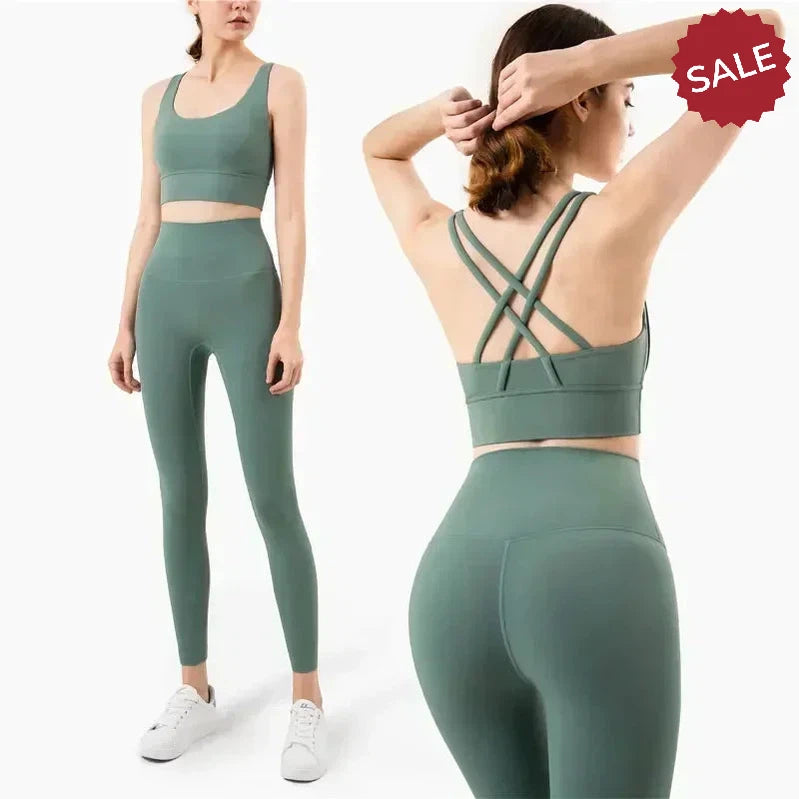 Women’s Sportswear Yoga Set - Leggings & Bra Fitness Outfit